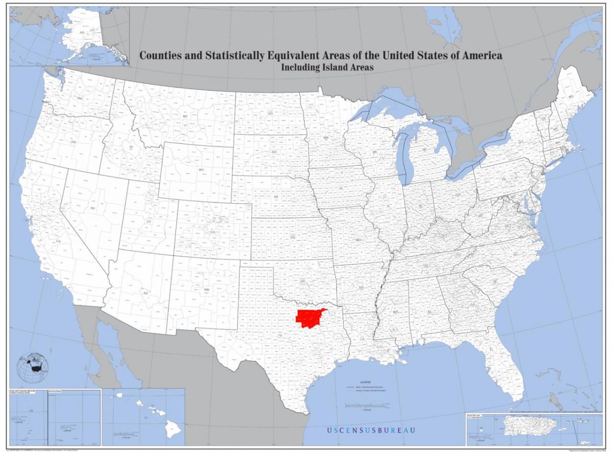 ABD haritada Dallas