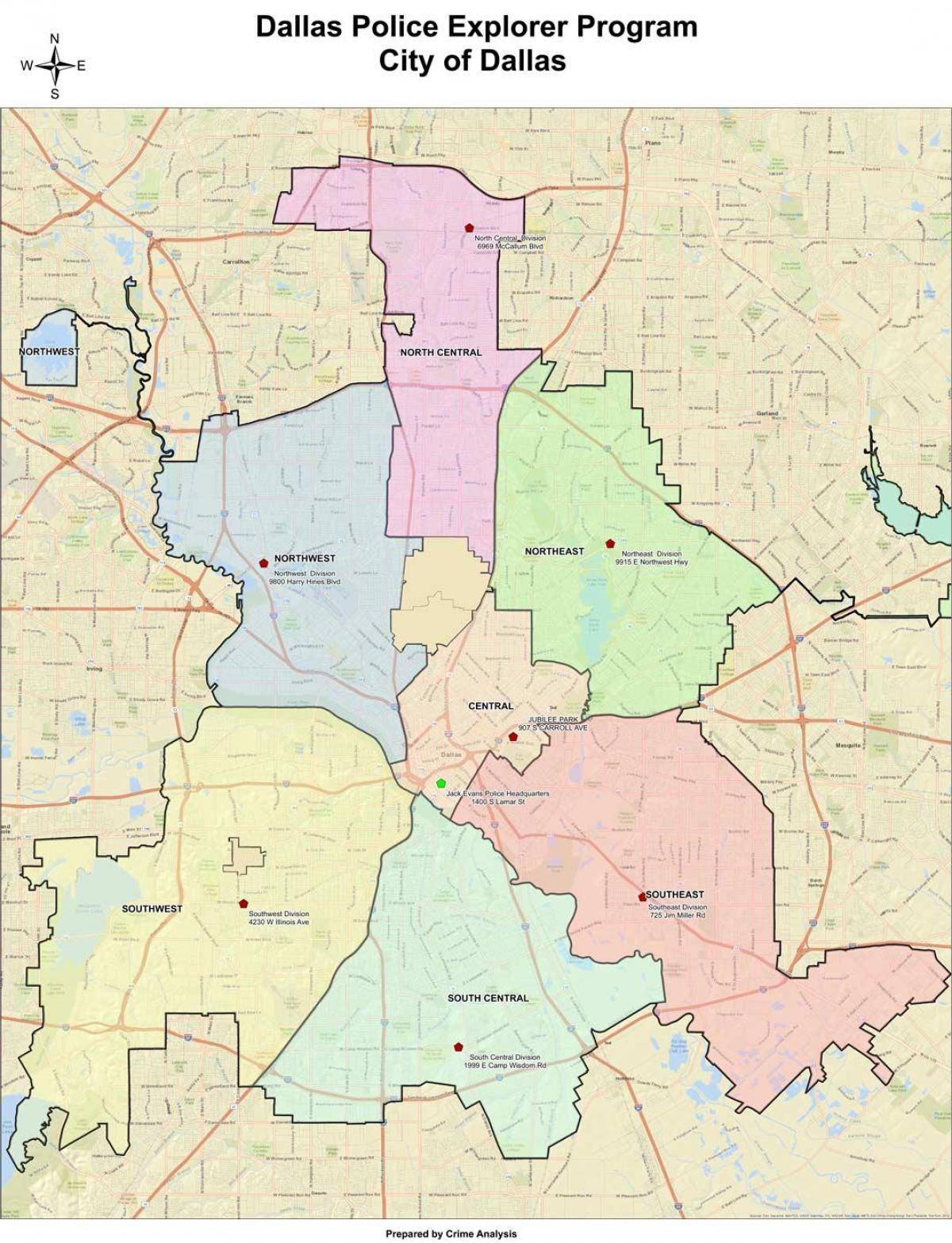 Dallas bölge haritası