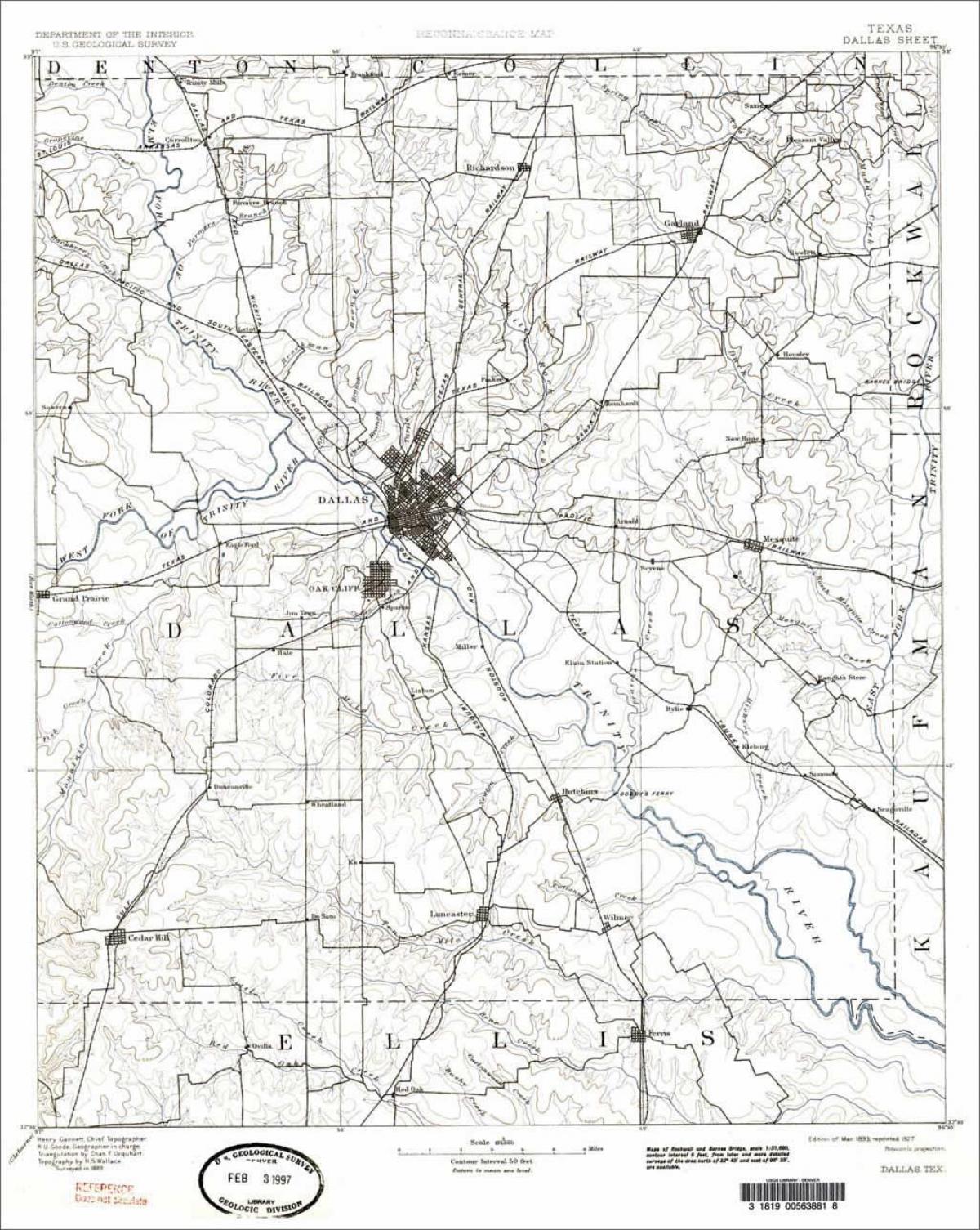 Dallas, Teksas haritası