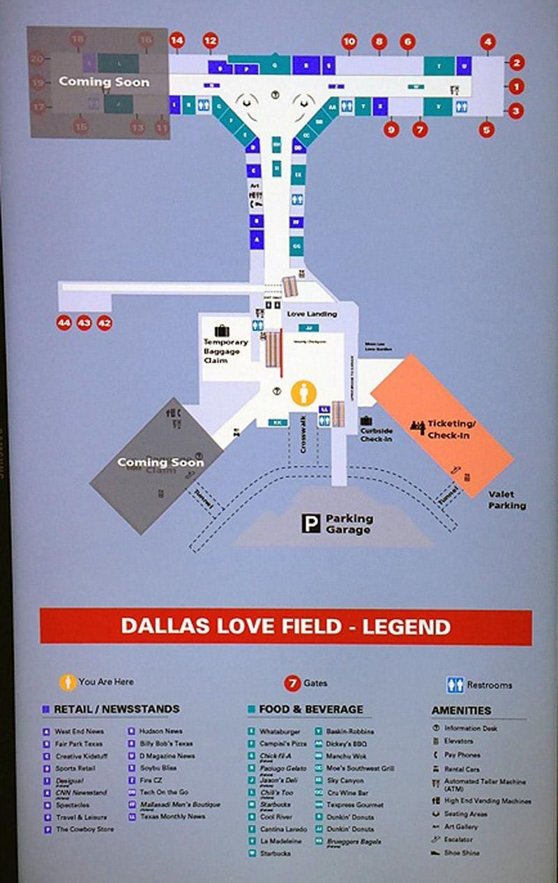 Dallas love field airport göster