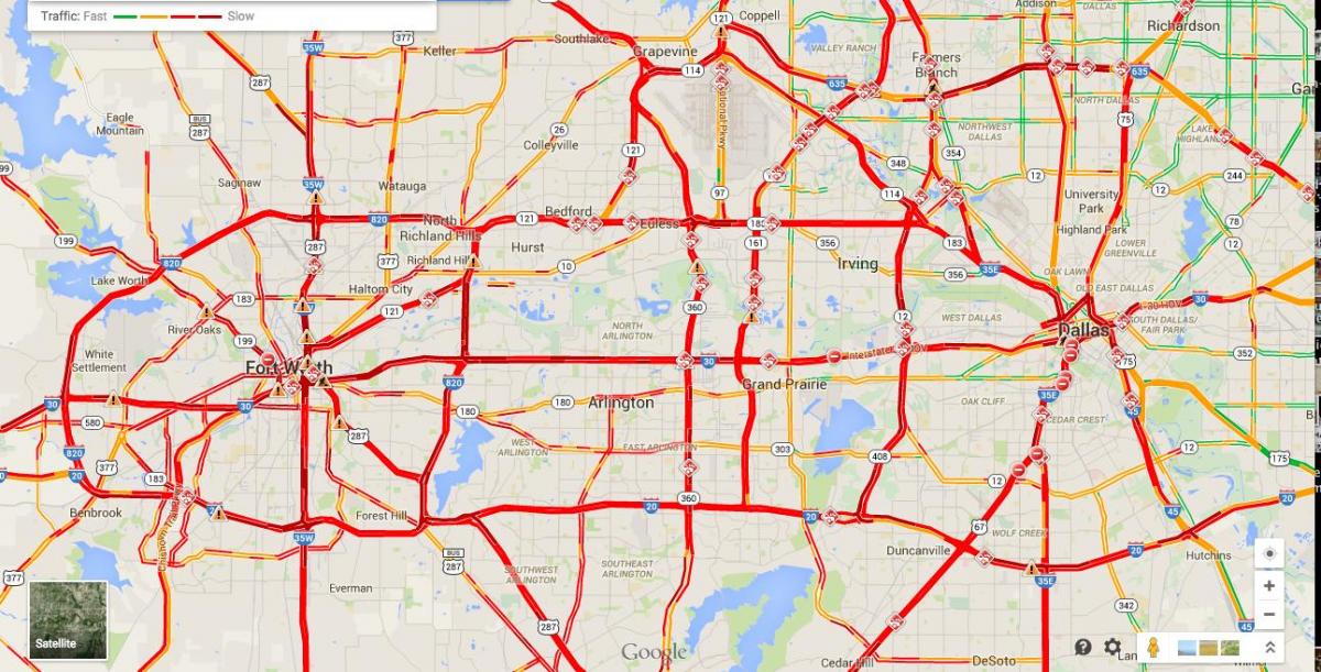 Dallas haritası trafik