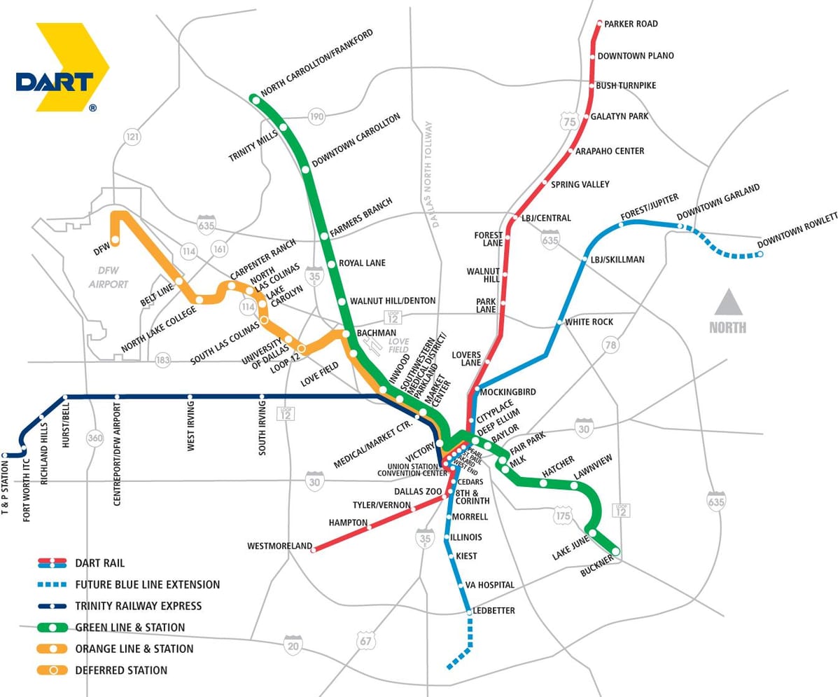 Dallas area rapid transit göster