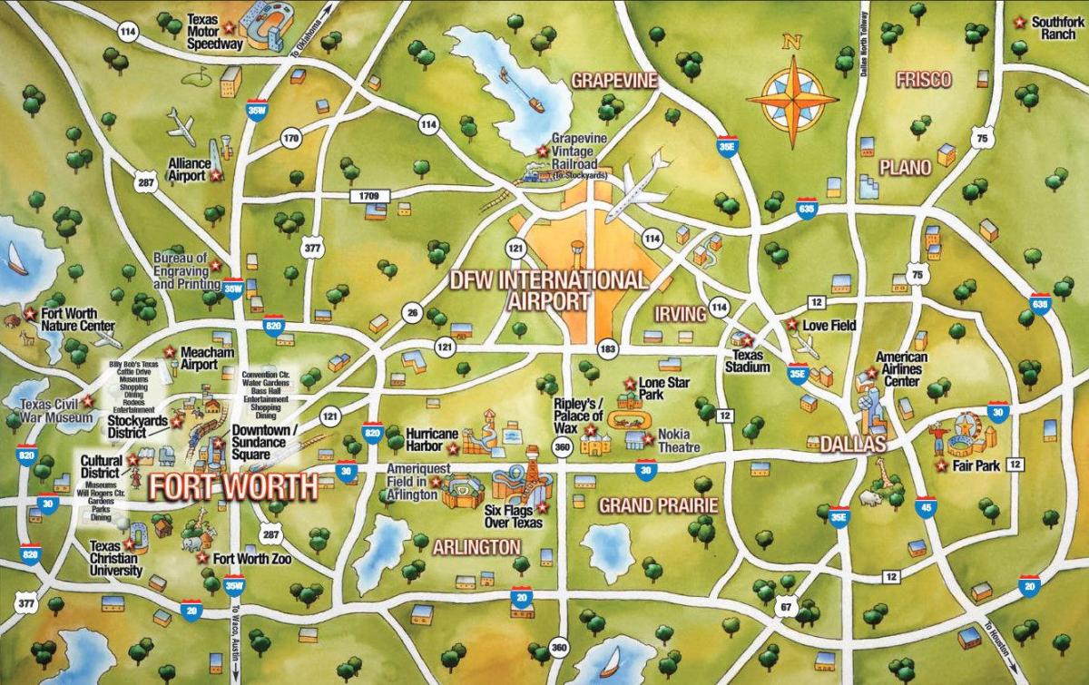 FTW şehir haritası