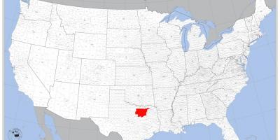 ABD haritada Dallas