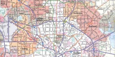 Dallas Teksas alanı haritası