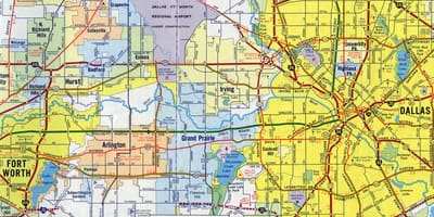Yol haritası Dallas