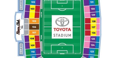 Toyota Stadyumu, Dallas haritası