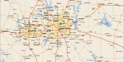 Dallas Fort Worth metroplex göster