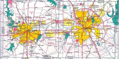 Kuzey Dallas haritası